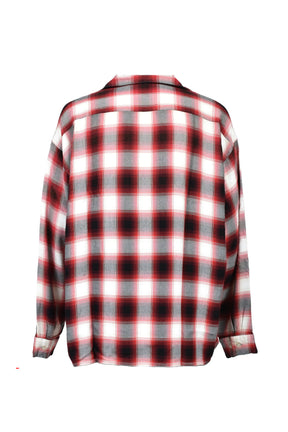 RAYON SHIRT/CHECK / RED