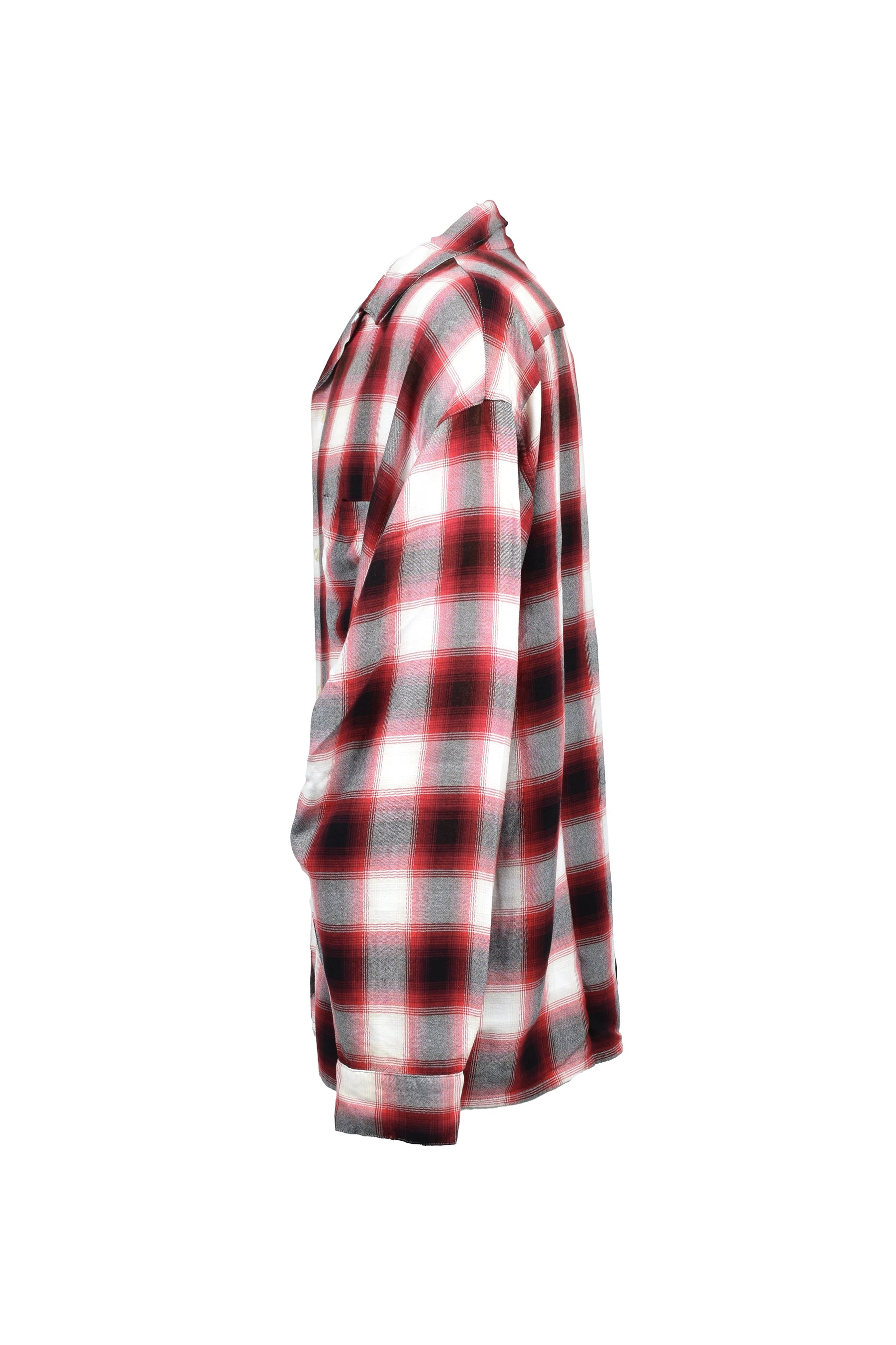 RAYON SHIRT/CHECK / RED
