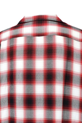 RAYON SHIRT/CHECK / RED