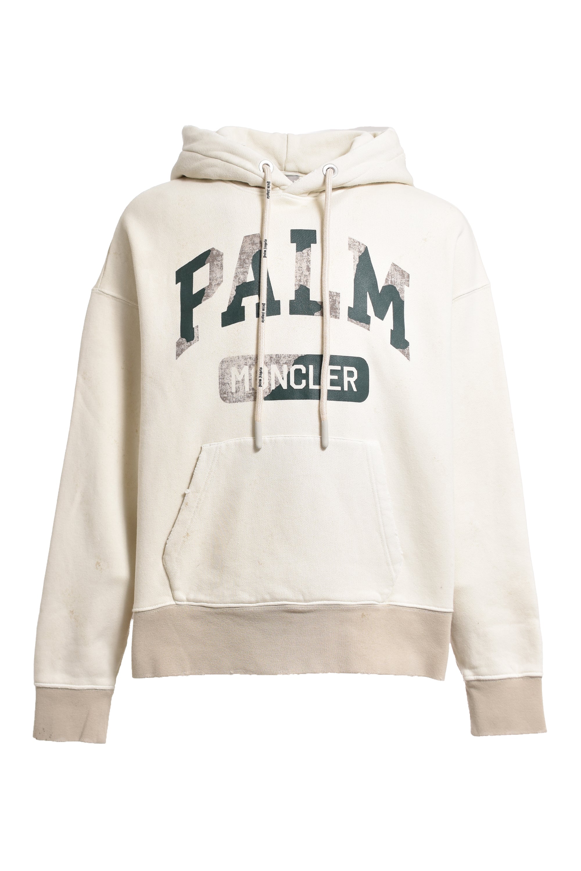 MONCLER × PALM ANGELS モンクレール × パーム・エンジェルス FW23 HOODIE SWEATER / WHT -NUBIAN