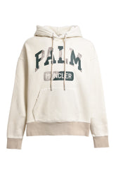 MONCLER × PALM ANGELS HOODIE SWEATER / WHT