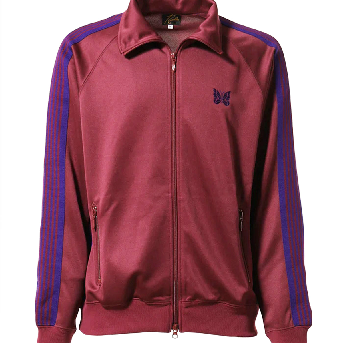 Needles FW23 TRACK JACKET - POLY SMOOTH / WINE -NUBIAN