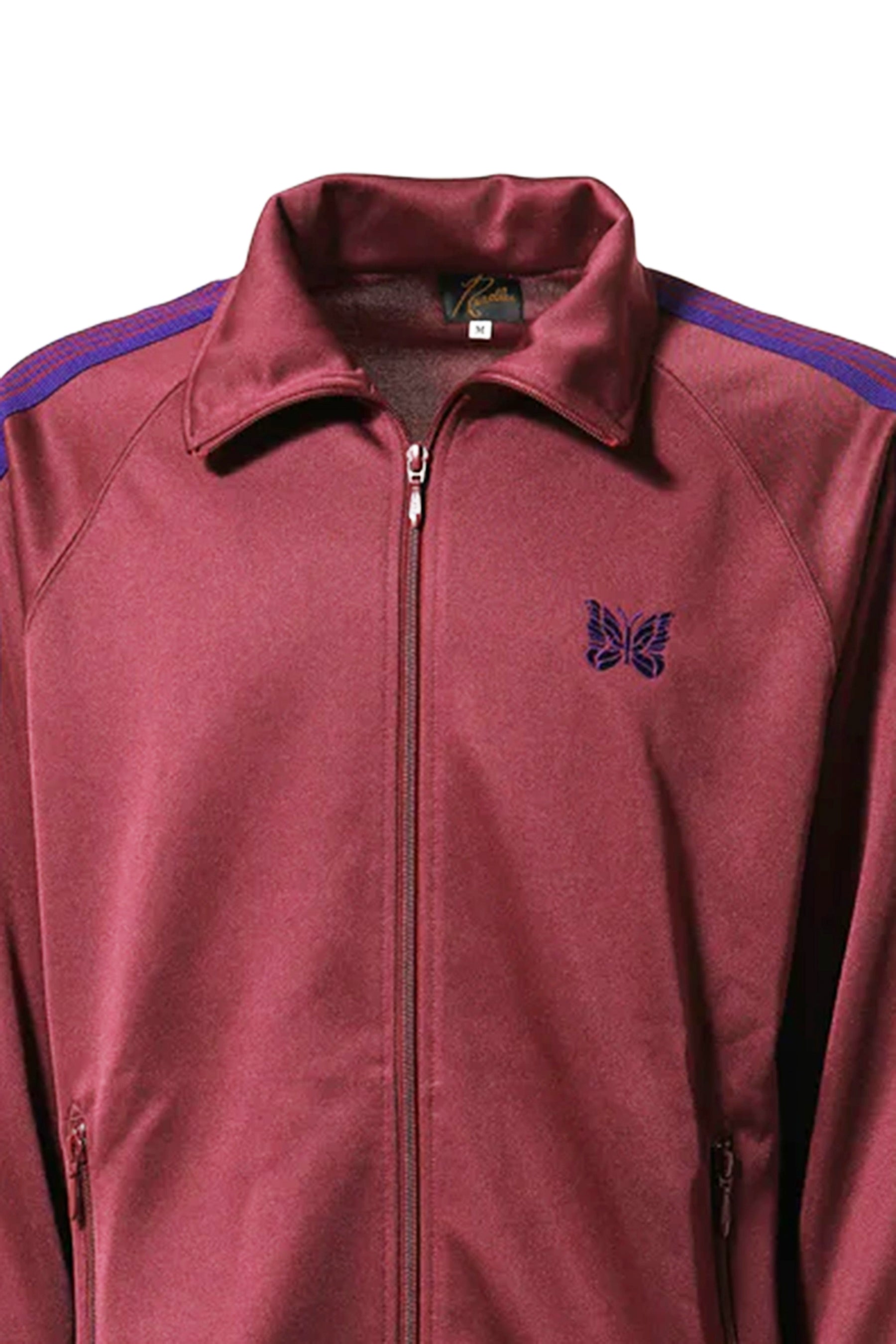 TRACK JACKET - POLY SMOOTH / WINE