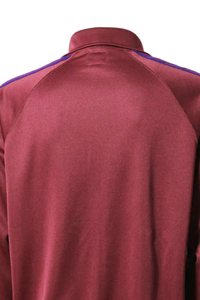 Needles FW23 TRACK JACKET - POLY SMOOTH / WINE -NUBIAN