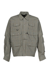 TECH MULTI FISHING POCKET SHIRT L/S / SAGE GRY