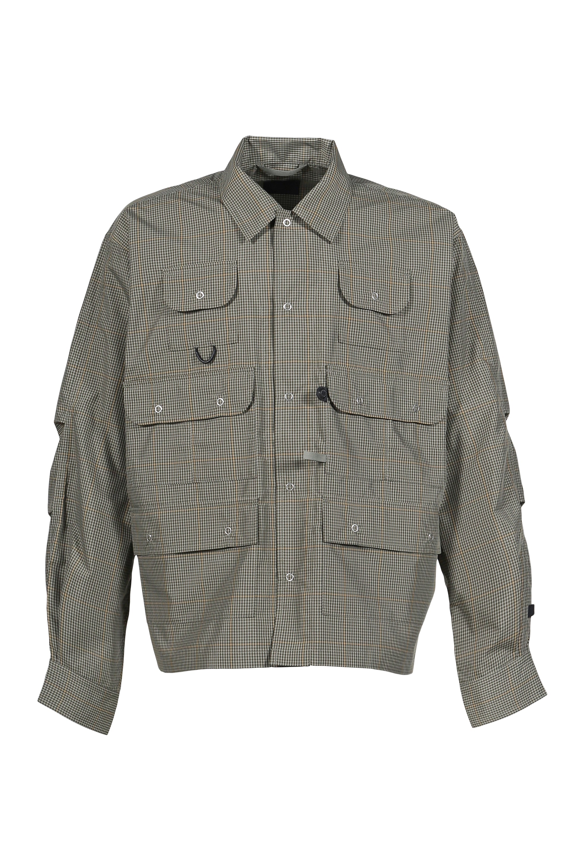 TECH MULTI FISHING POCKET SHIRT L/S / SAGE GRY
