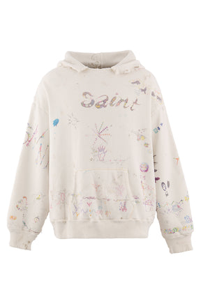 COCO_DOUBLE FACE HOODIE / WHT