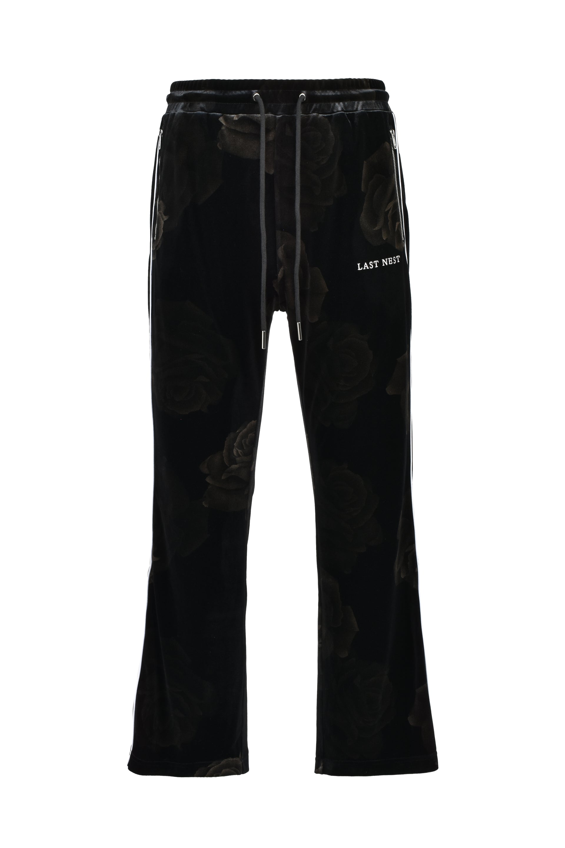 ROSE VELVET TRACK PANTS (20TH EXCLUSIVE) / BLK