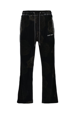 ROSE VELVET TRACK PANTS (20TH EXCLUSIVE) / BLK