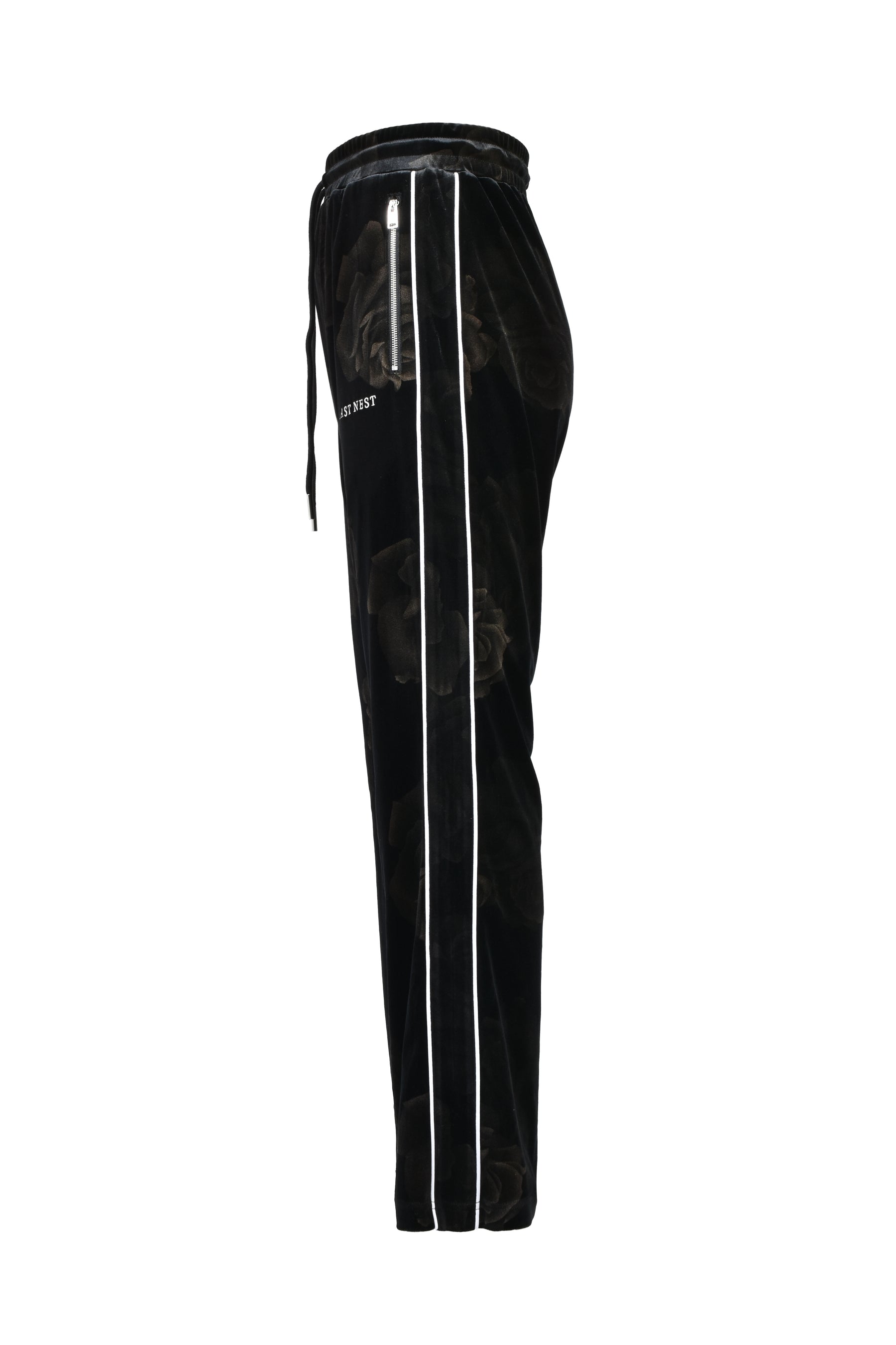 ROSE VELVET TRACK PANTS (20TH EXCLUSIVE) / BLK