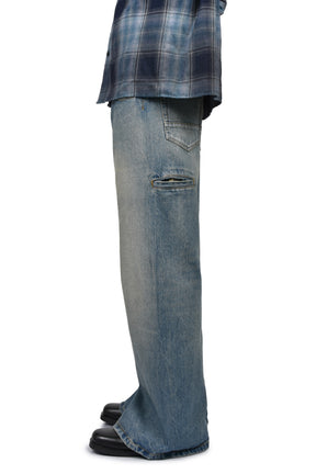 SAUNTER CUT JEANS / BLU