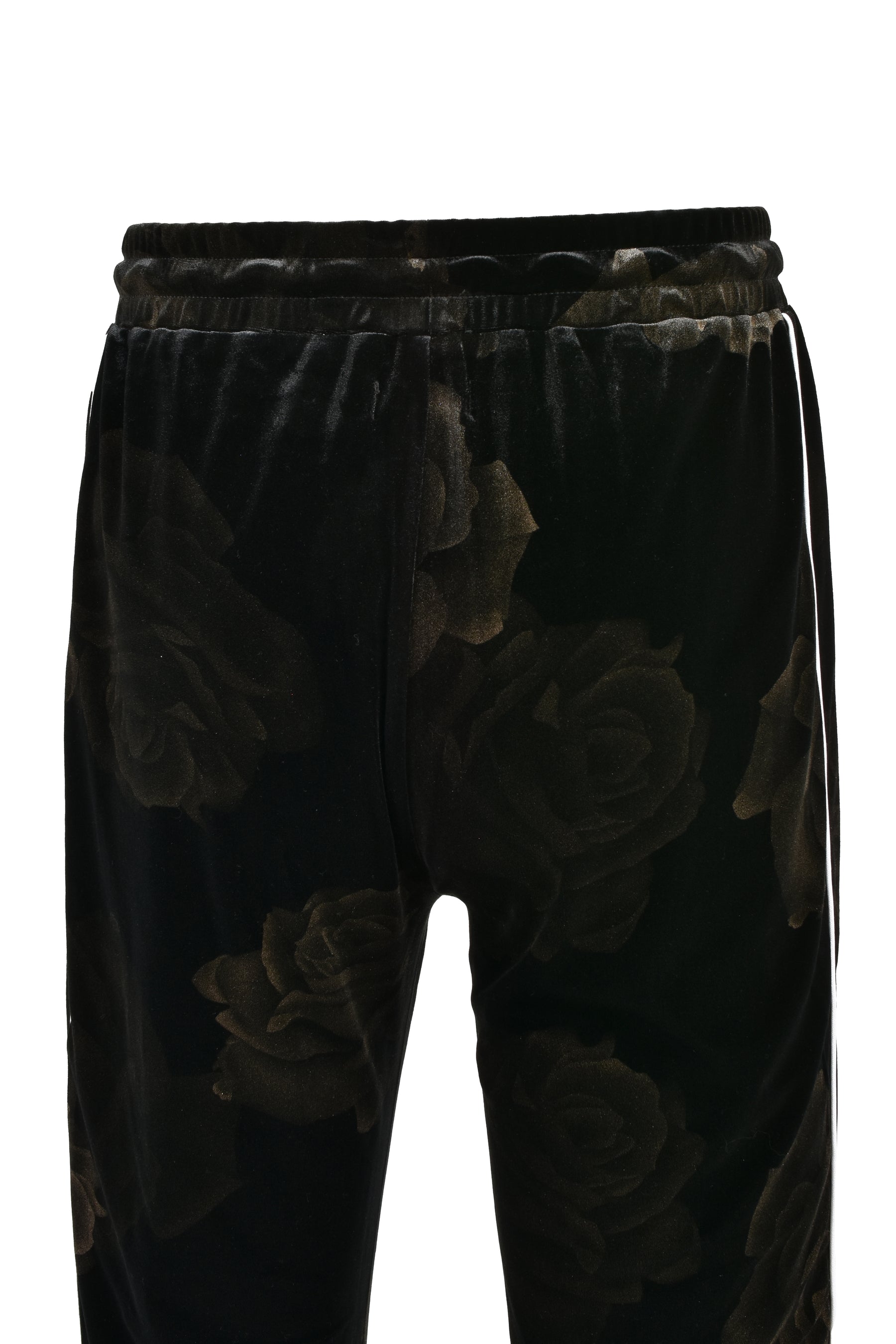 ROSE VELVET TRACK PANTS (20TH EXCLUSIVE) / BLK