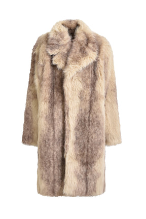 FAUX FUR COAT / BEI