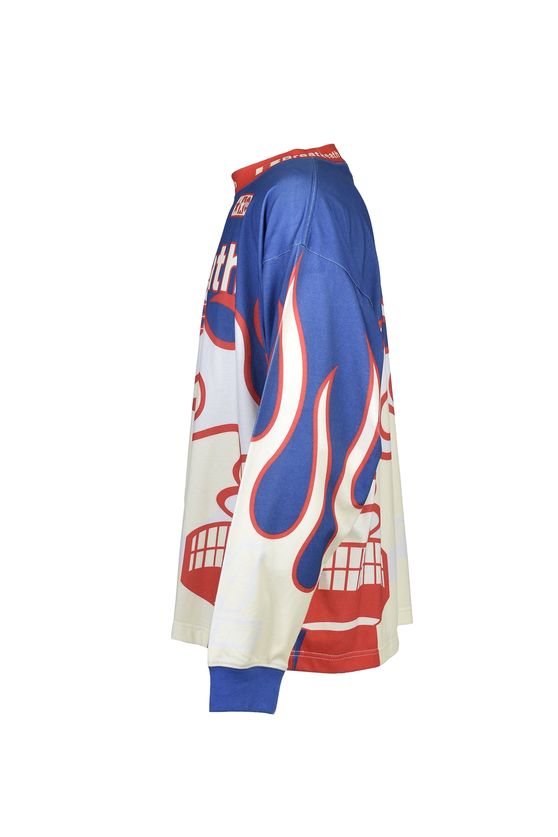 RACING LS TEE / NVY×RED