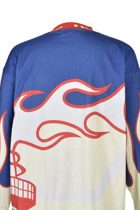 RACING LS TEE / NVY×RED