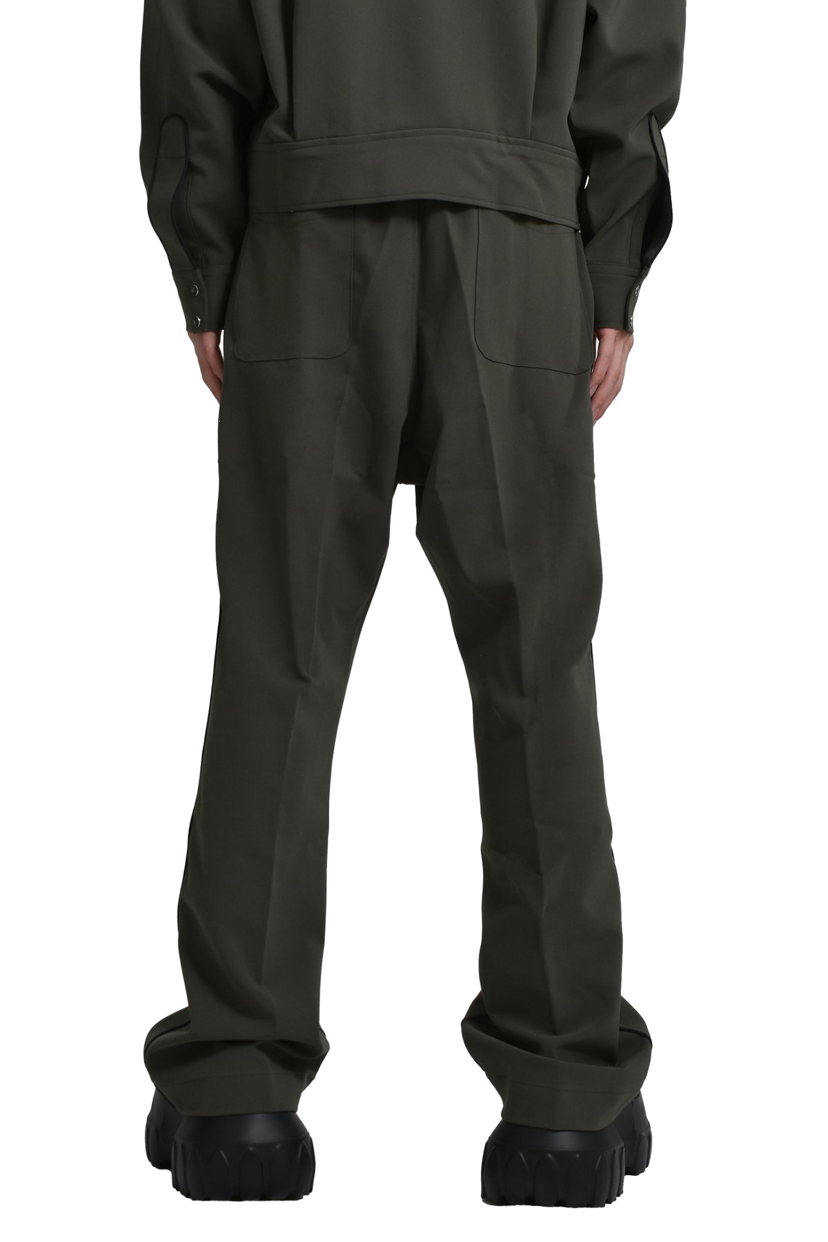 PIPING COWBOY PANT - PE/PU DOUBLE CLOTH / OLV