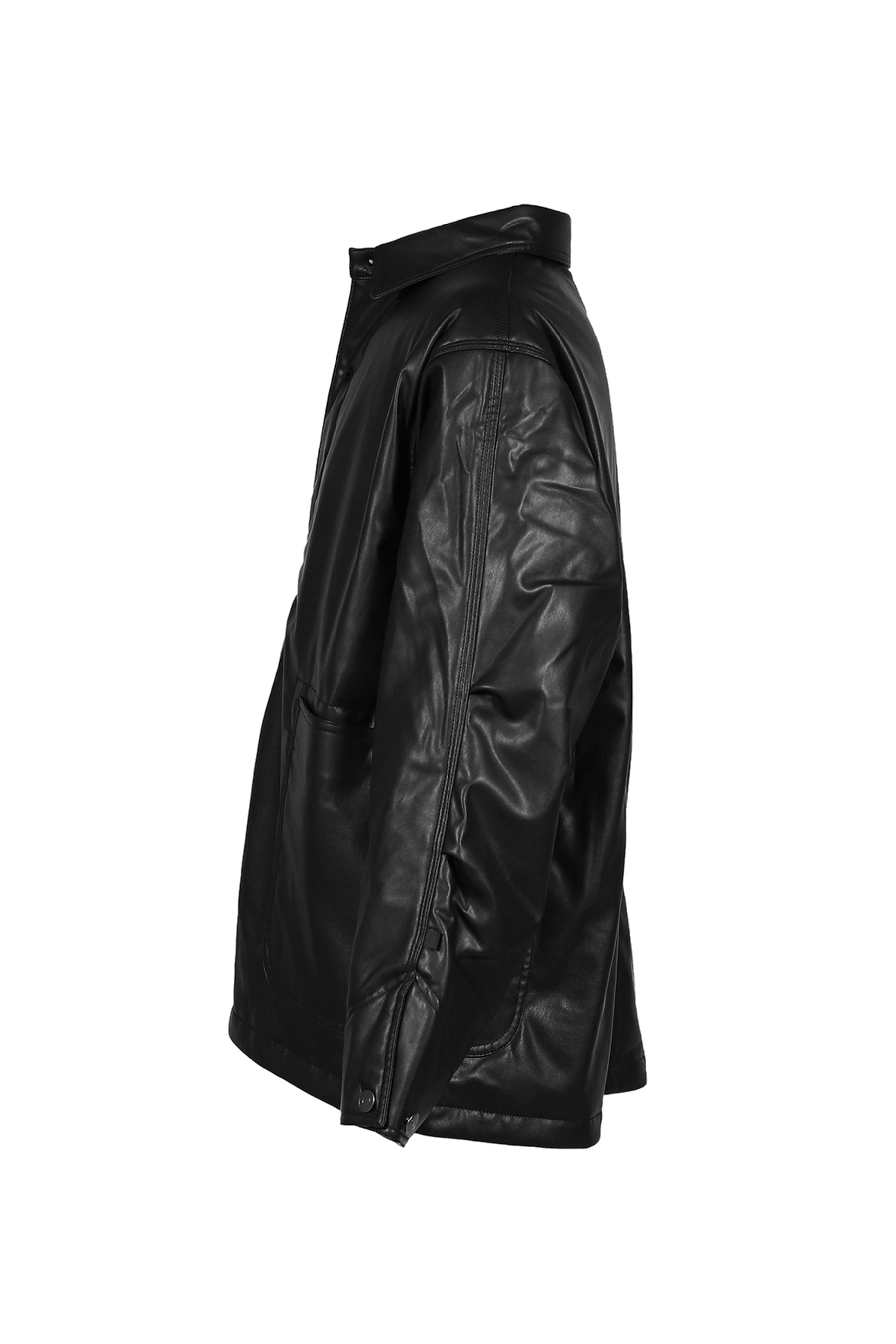 TECH SYNTHETIC SKIN CHORE JACKET / BLK