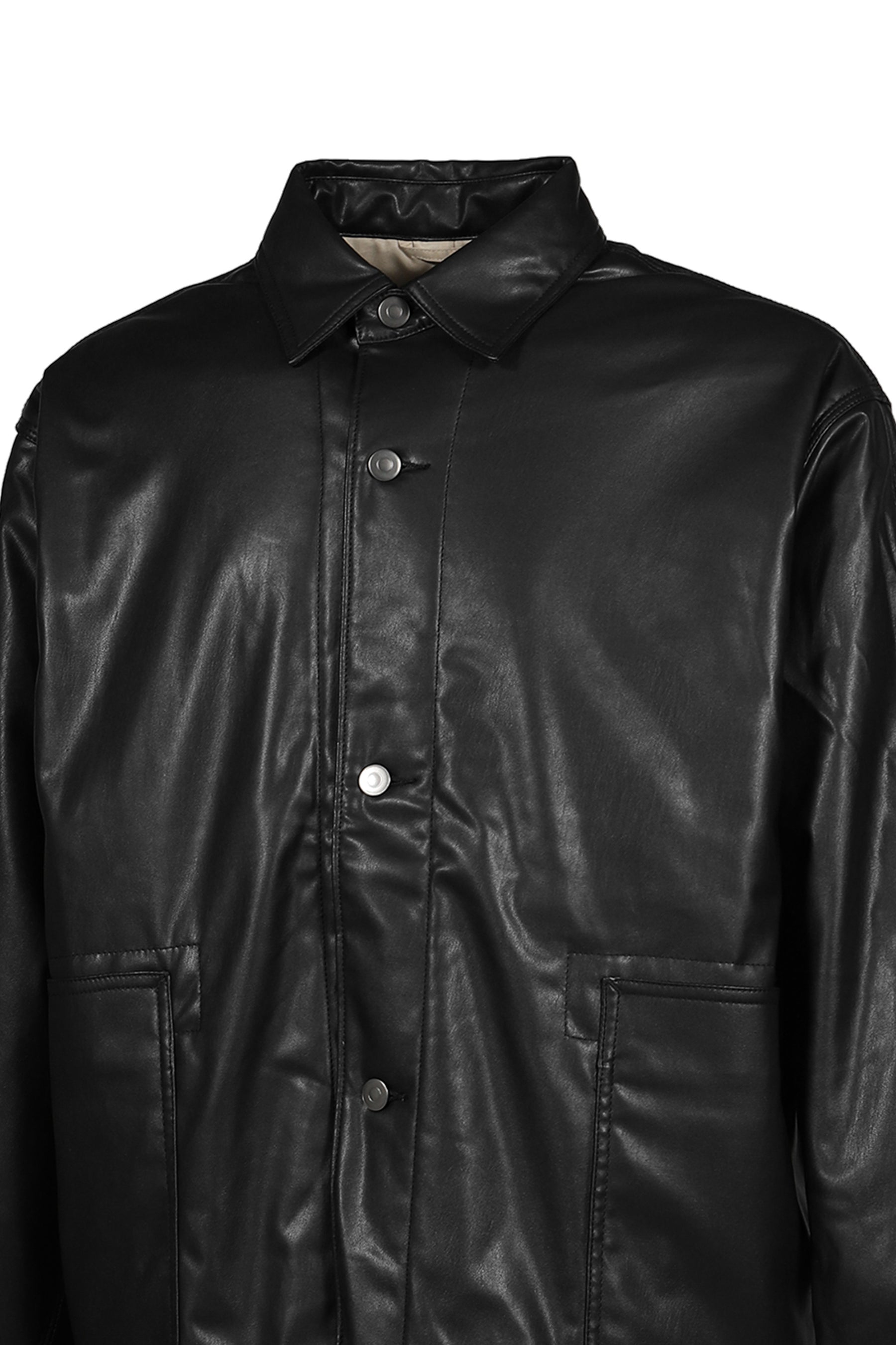 TECH SYNTHETIC SKIN CHORE JACKET / BLK