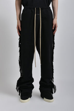 FRINGE SWEATPANT / BLK