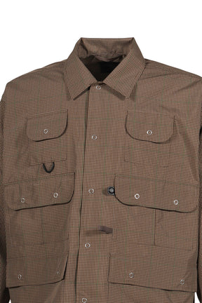 TECH MULTI FISHING POCKET SHIRT L/S / BRW GRY