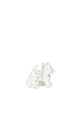 SPLIT KITTEN EARRING / WHT