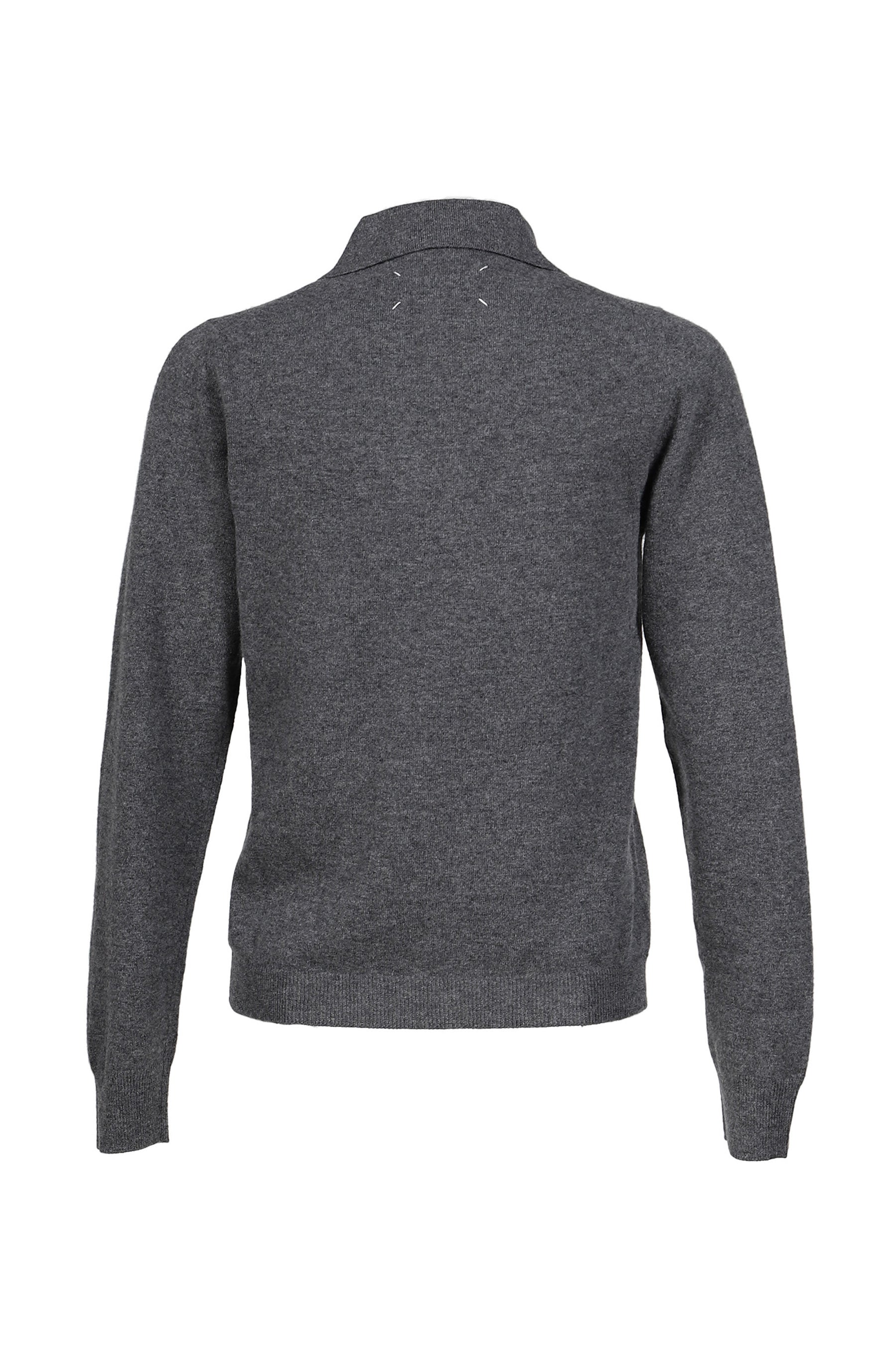 TWIST LAMBSWOOL POLO / MEDIUM GRY