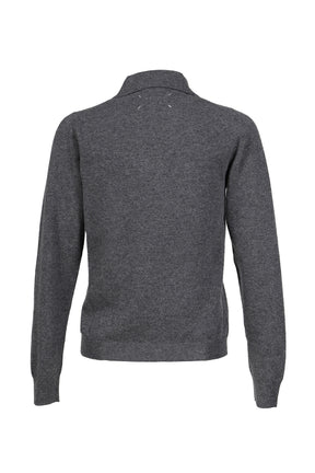 TWIST LAMBSWOOL POLO / MEDIUM GRY