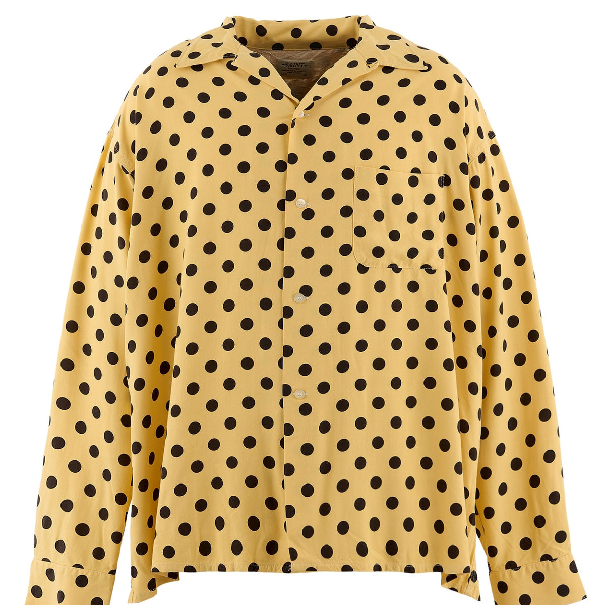 SAINT Mxxxxxx セントマイケル SS26 RAYON SHIRT/DOT / YEL - NUBIAN