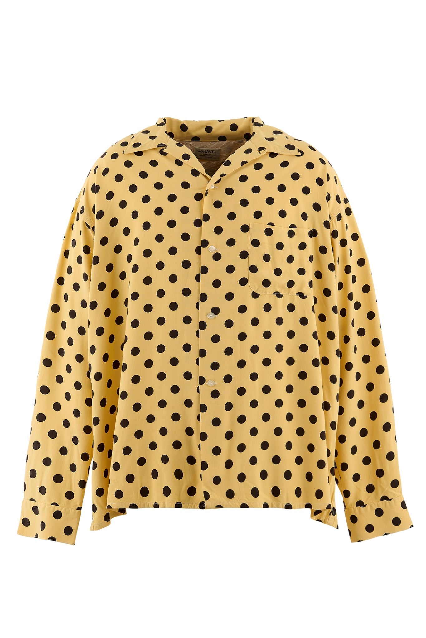 RAYON SHIRT/DOT / YEL