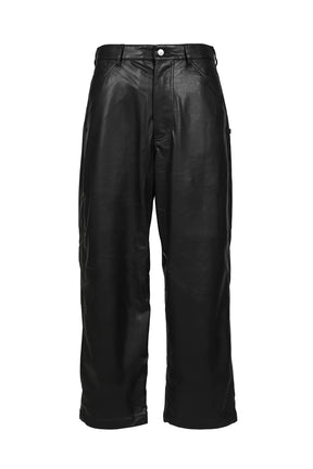 TECH SYNTHETIC SKIN WORK PANTS / BLK