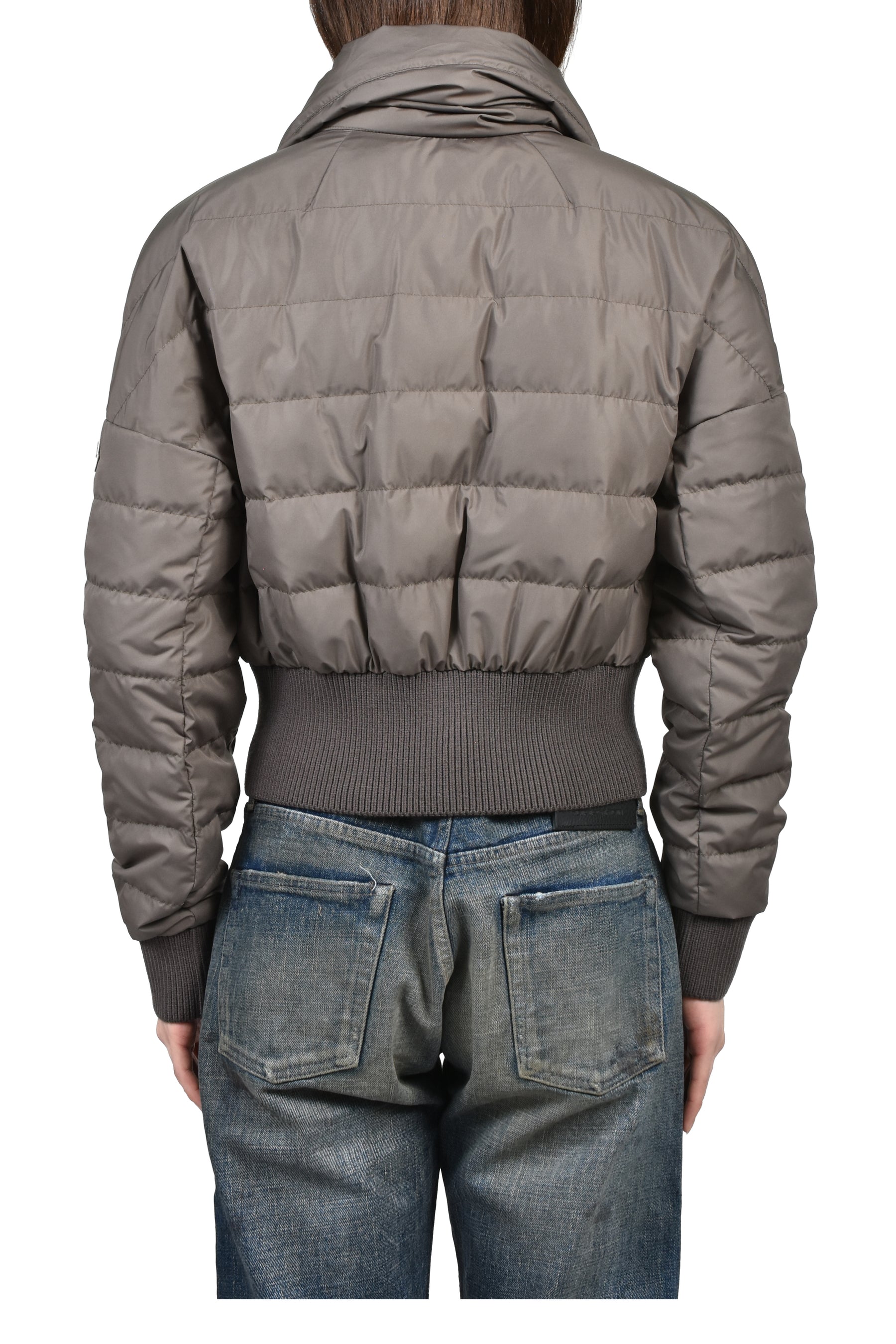 MONCLER + RICK OWENS CROPPED JACKET / DUST