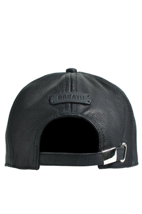EMBOSS LEATHER CAP / BLACK 