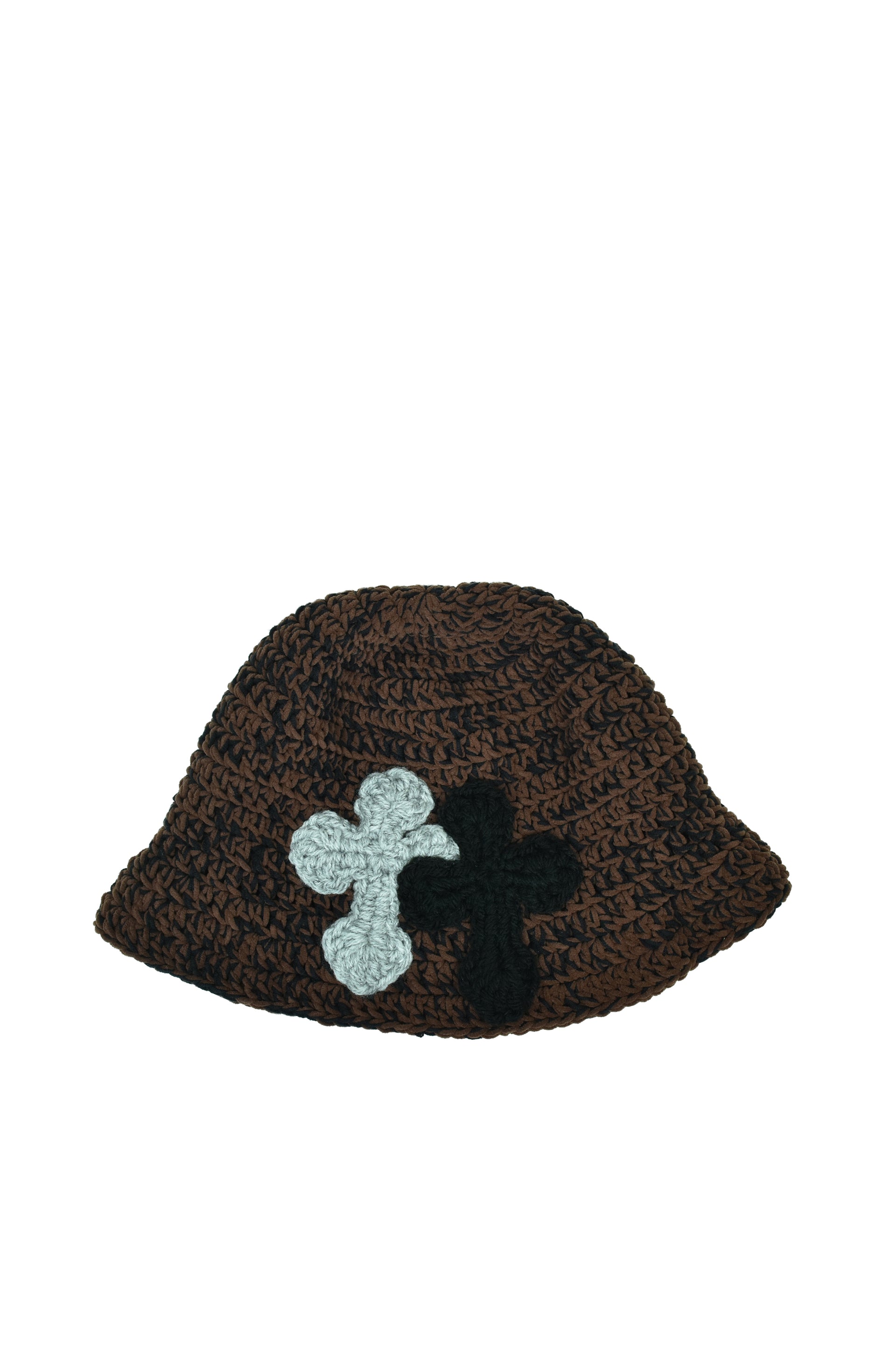 Y.A.R.N. ヤーン FW25 NUBIAN限定 3D CROSS KNITHAT / DBRWN - NUBIAN