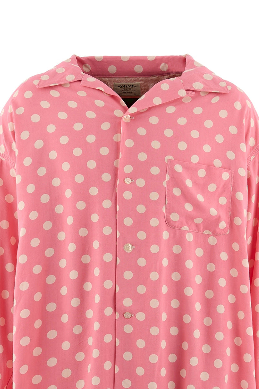 RAYON SHIRT/DOT / PNK