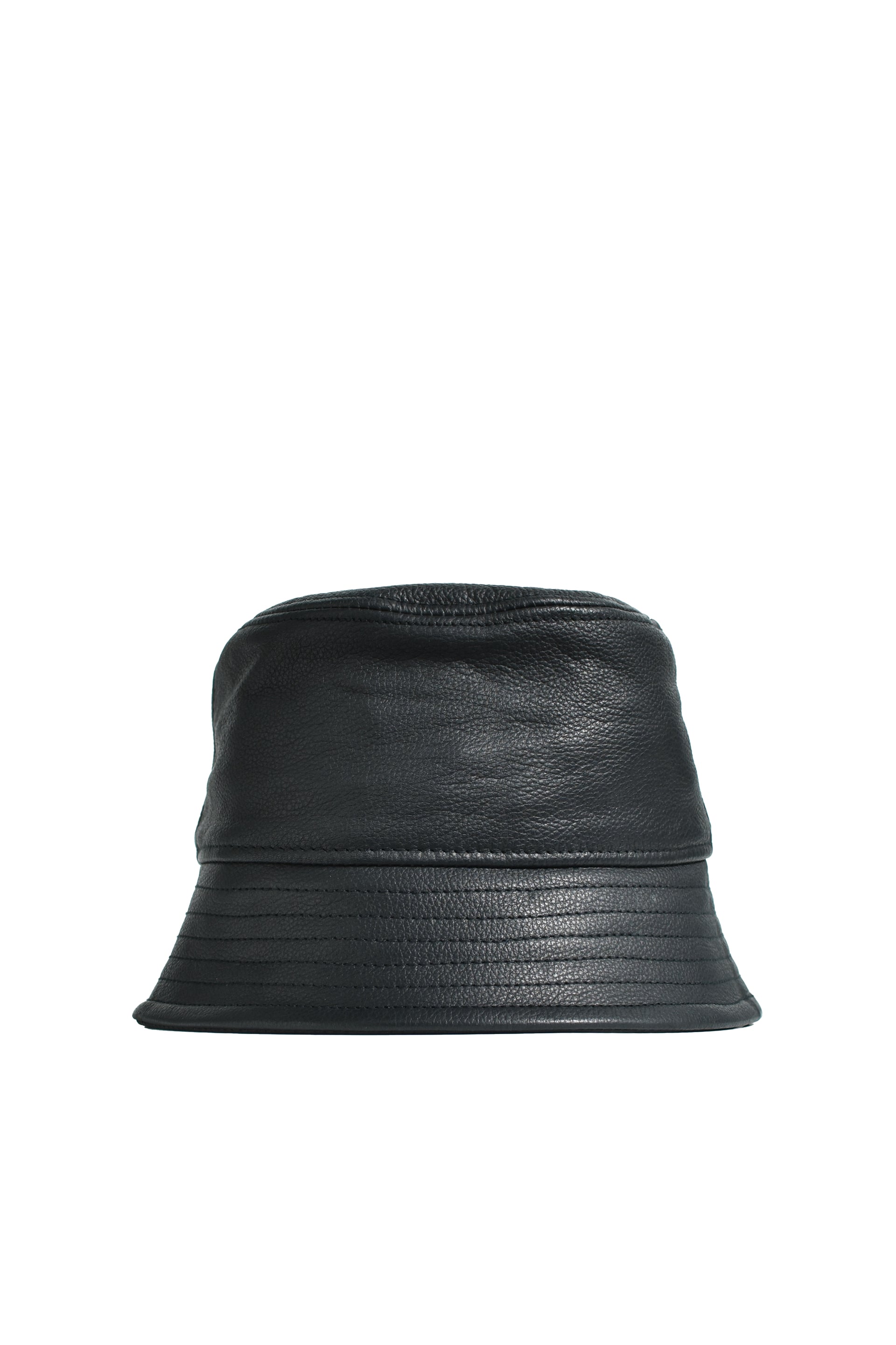 EMBOSS LEATHER HAT / BLK