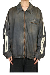 LEA BONES DNM BLOUSON / DARK DUST