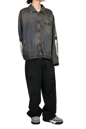LEA BONES DNM BLOUSON / DARK DUST