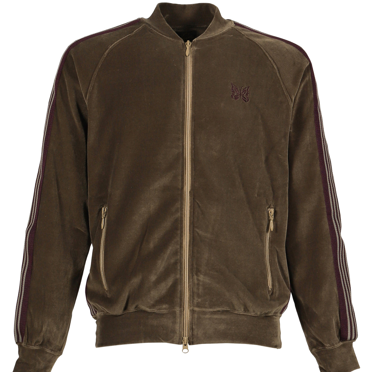 Needles ニードルス SS26 RIB COLLAR TRACK JACKET - C/PE VELOUR