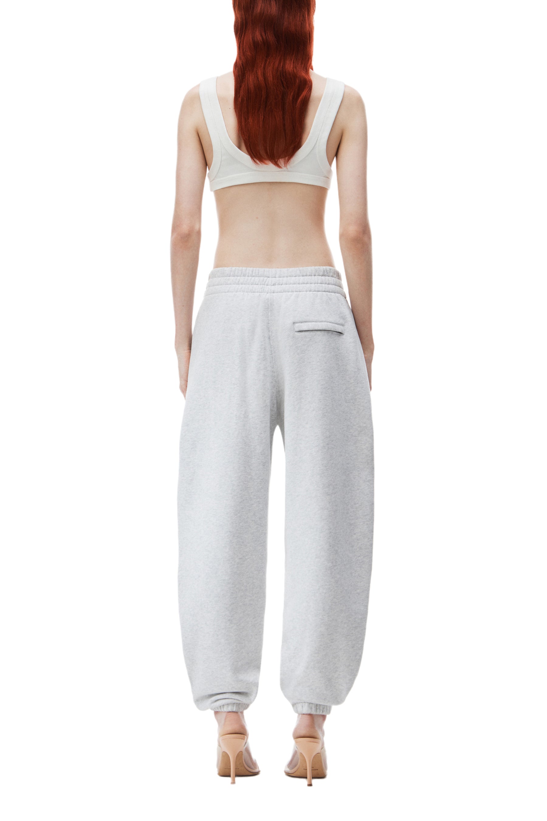 ESSENTIAL TERRY CLASSIC SWEATPANT PUFF PAINT LOGO / LIGHT HEATHER GREY