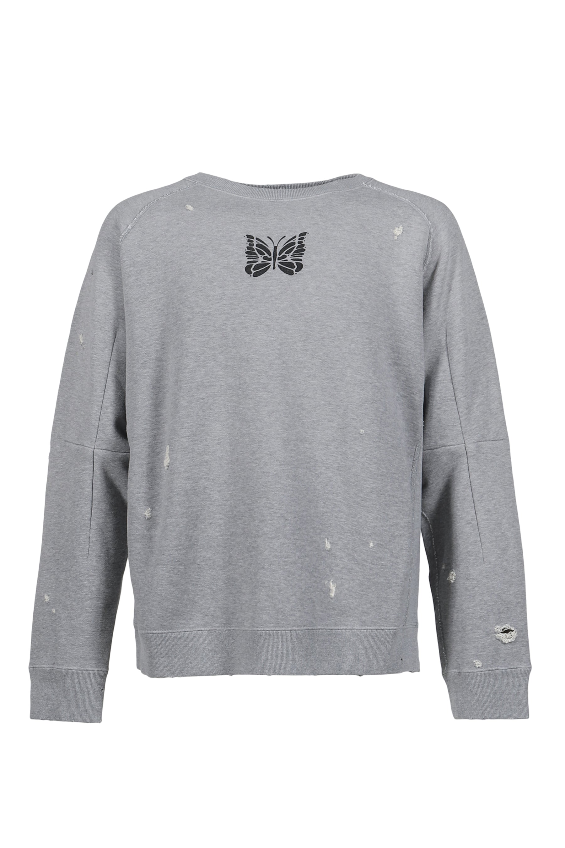 DECONSTRUCTED SWEAT SHIRT - COTTON FRENCH TERRY / H.GRY