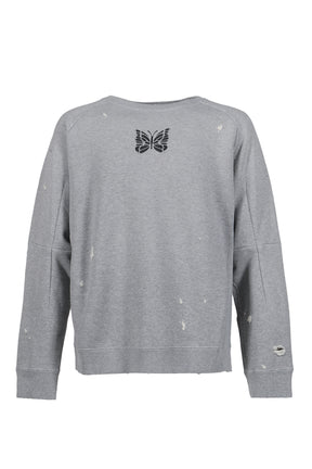 DECONSTRUCTED SWEAT SHIRT - COTTON FRENCH TERRY / H.GRY