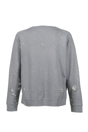 DECONSTRUCTED SWEAT SHIRT - COTTON FRENCH TERRY / H.GRY