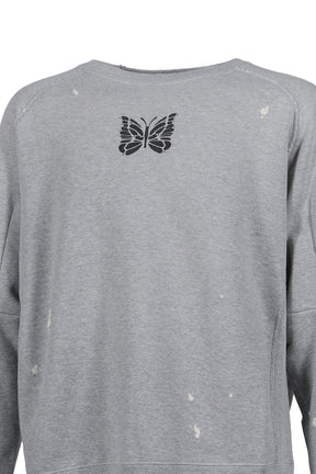 DECONSTRUCTED SWEAT SHIRT - COTTON FRENCH TERRY / H.GRY