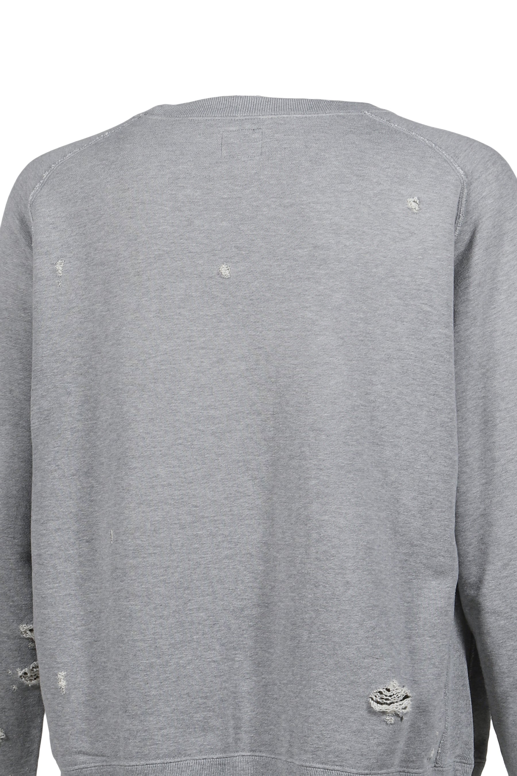 DECONSTRUCTED SWEAT SHIRT - COTTON FRENCH TERRY / H.GRY