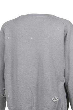 DECONSTRUCTED SWEAT SHIRT - COTTON FRENCH TERRY / H.GRY