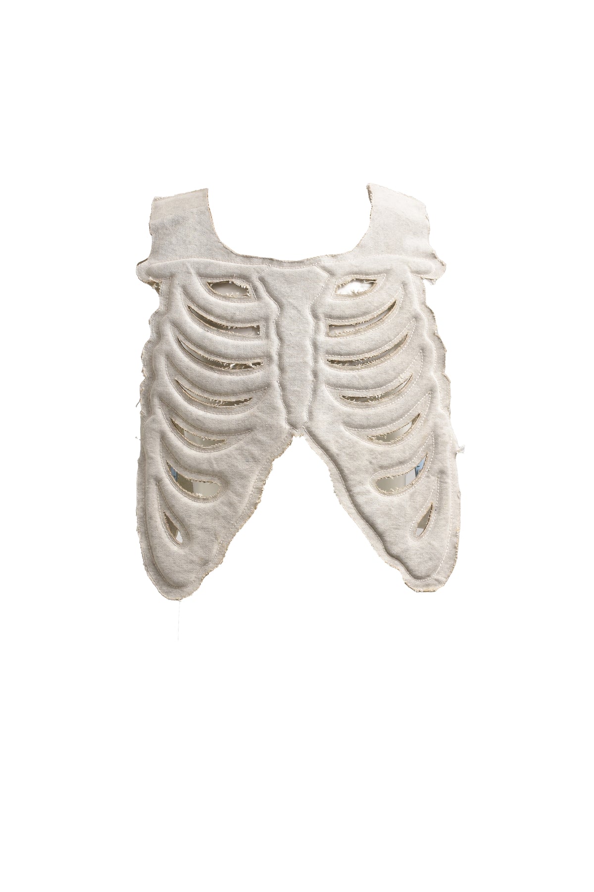 RIBCAGE MOTO VEST / BEI