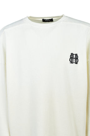 BH WAFFLE LS TEE / WHT