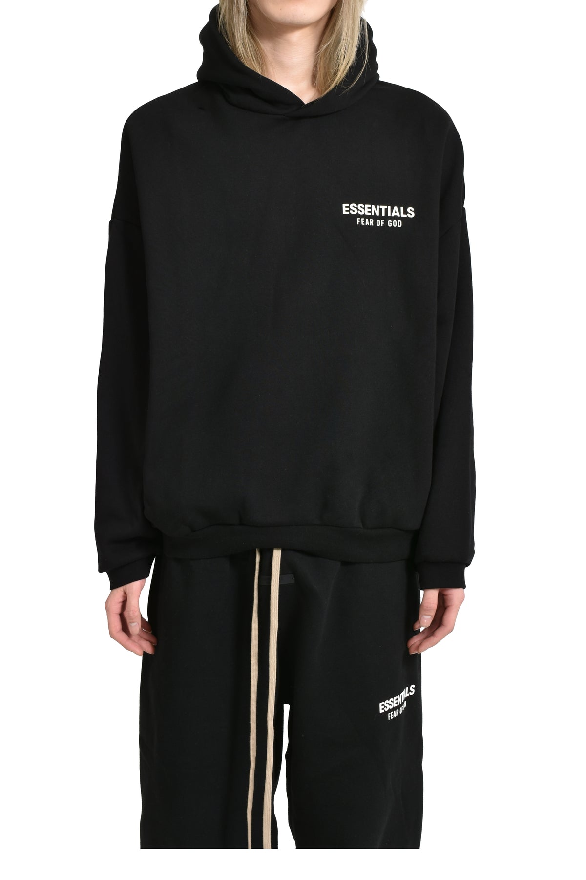 FLEECE HOODIE / BLK