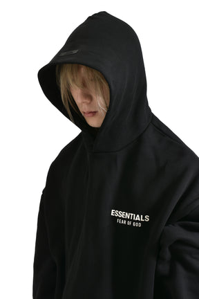 FLEECE HOODIE / BLK