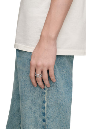 MAILLONS REFERENCE RING / SEMI MATT PALLADIUM/RHODIUM